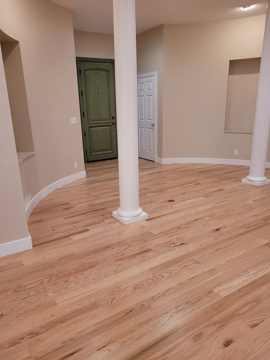 Corner room flooring - Wharton Hardwood Floors